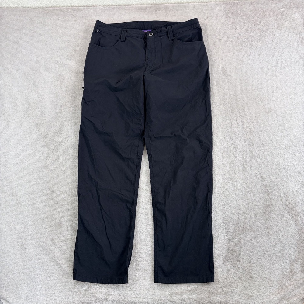 Patagonia Quandary Regular Straight Leg Performance Pants Black Men‎ 35x30 DWR